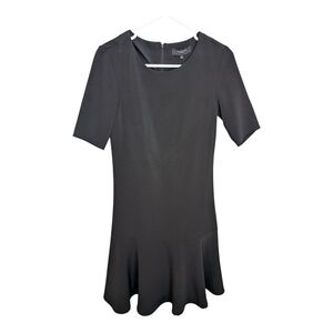 NWT Vintage Y2K 2005 Selected Femme XS Ruffle Bottom Little Black Dress